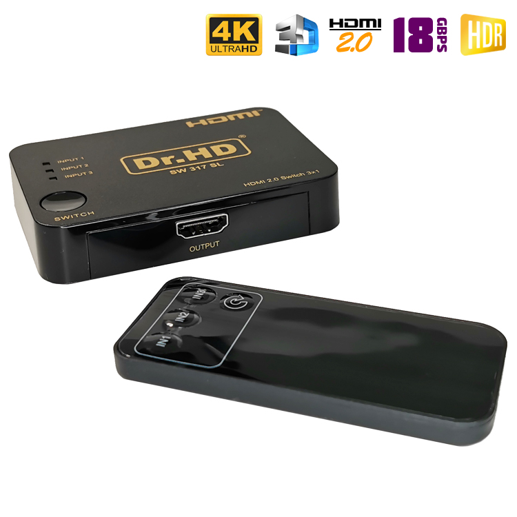HDMI 2.0 переключатель 3x1 / Dr.HD SW 317 SL