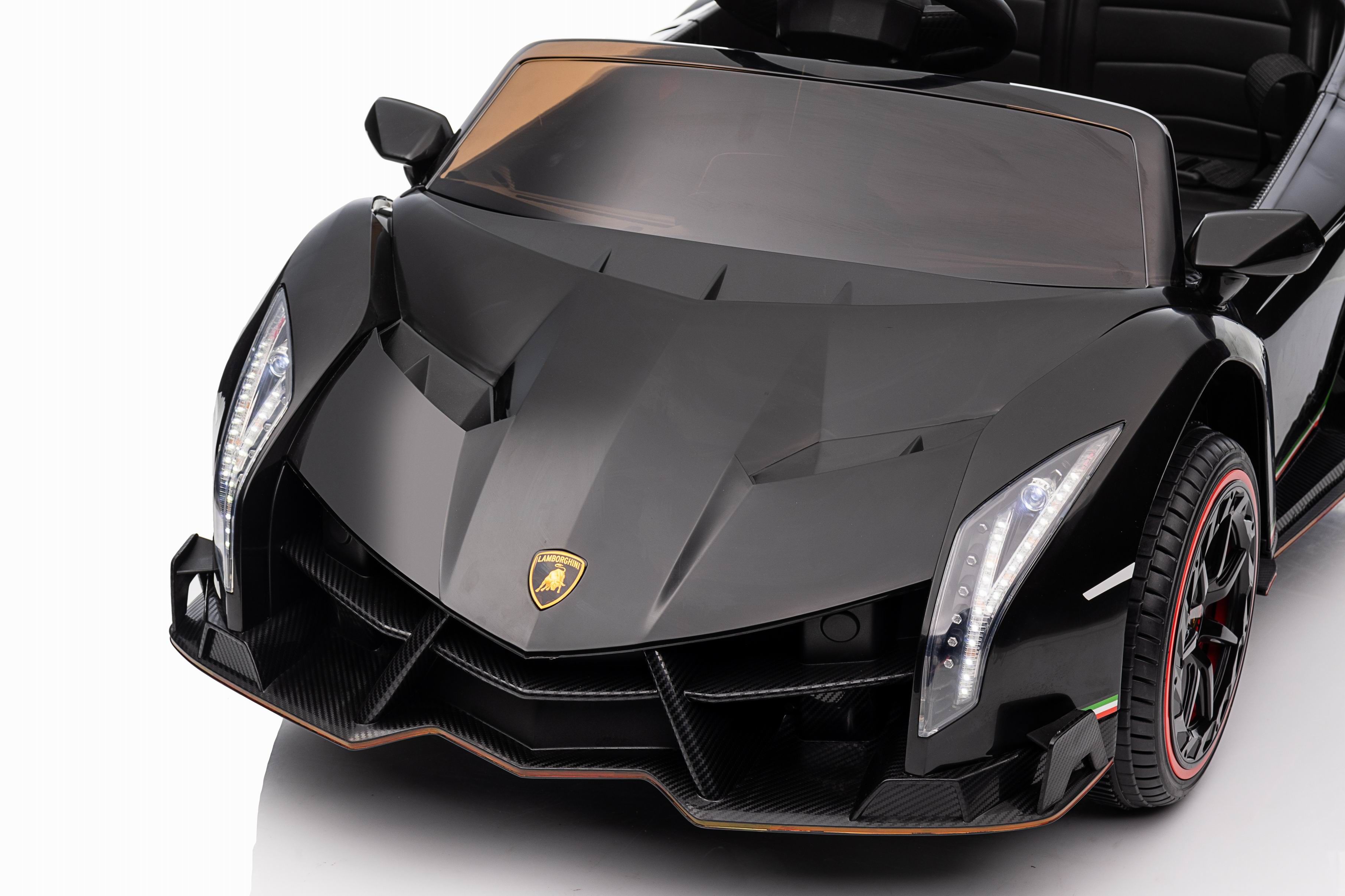 Детский электромобиль Lamborghini Veneno Mini 4WD 12V - XMX615B-BLACK-PAINT