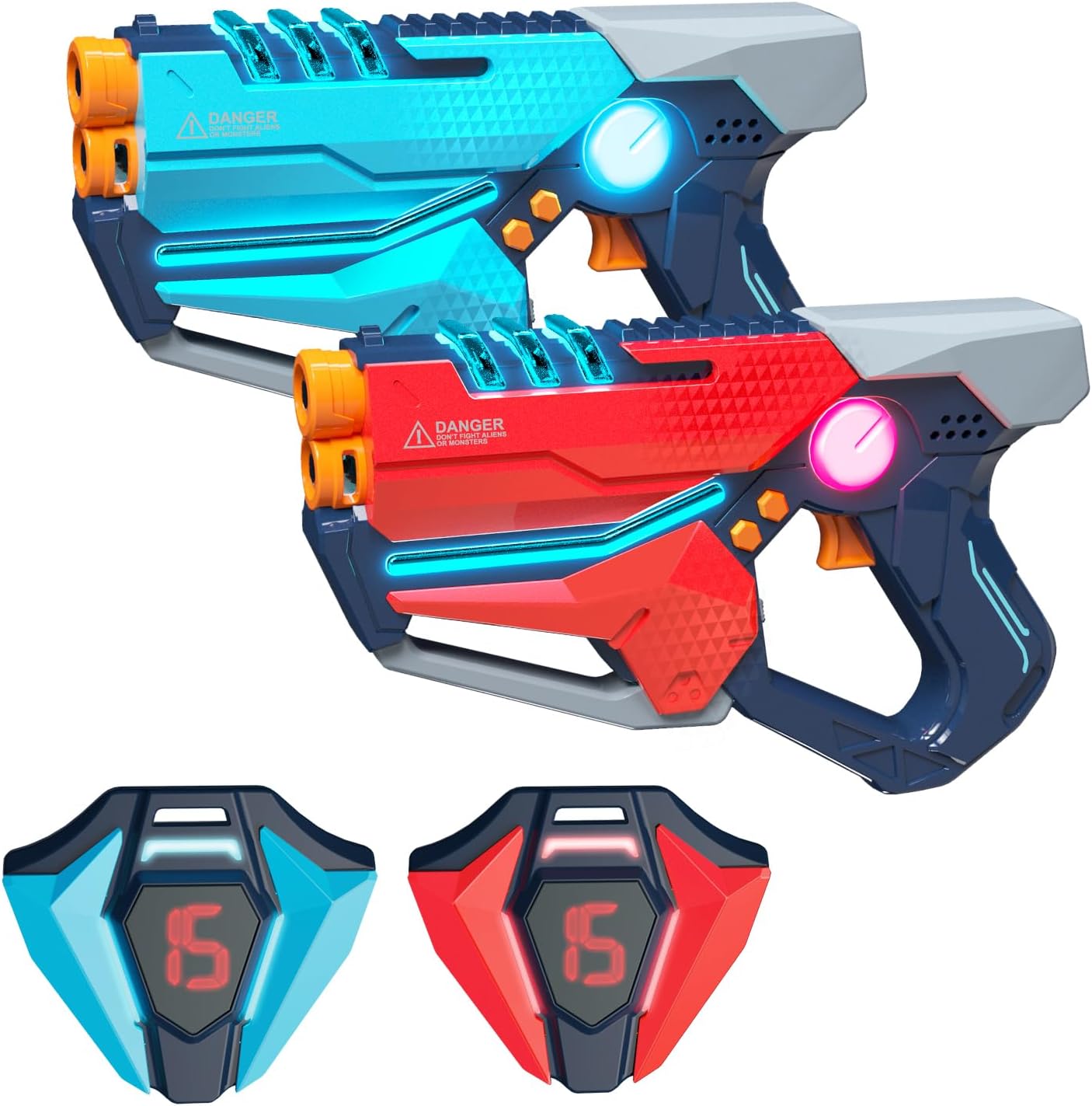 Набор для лазертага Wineya Star-Team (2 пистолета + 2 LED жилета) - W7011TL