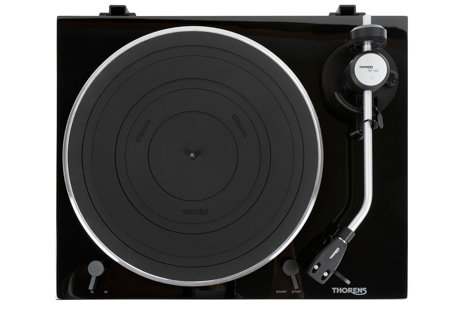 Thorens TD-204 TP120 AT95E highgloss black виниловый проигрыватель